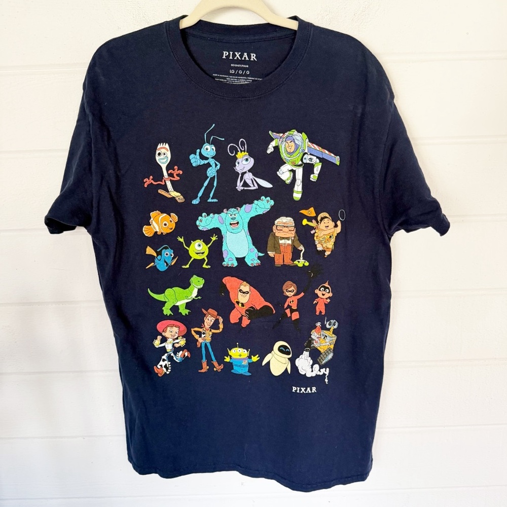 EUC Pixar Unisex Cotton Short Sleeve T-shirt Size Large
